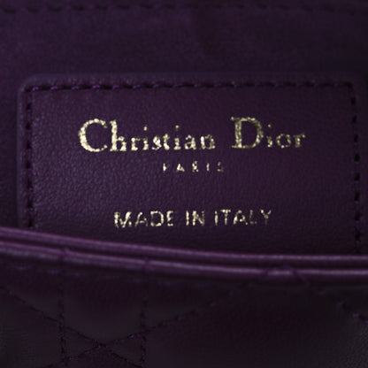 Christian Dior Lambskin Cannage Small My ABCDior Lady Dior Purple 6 of 10