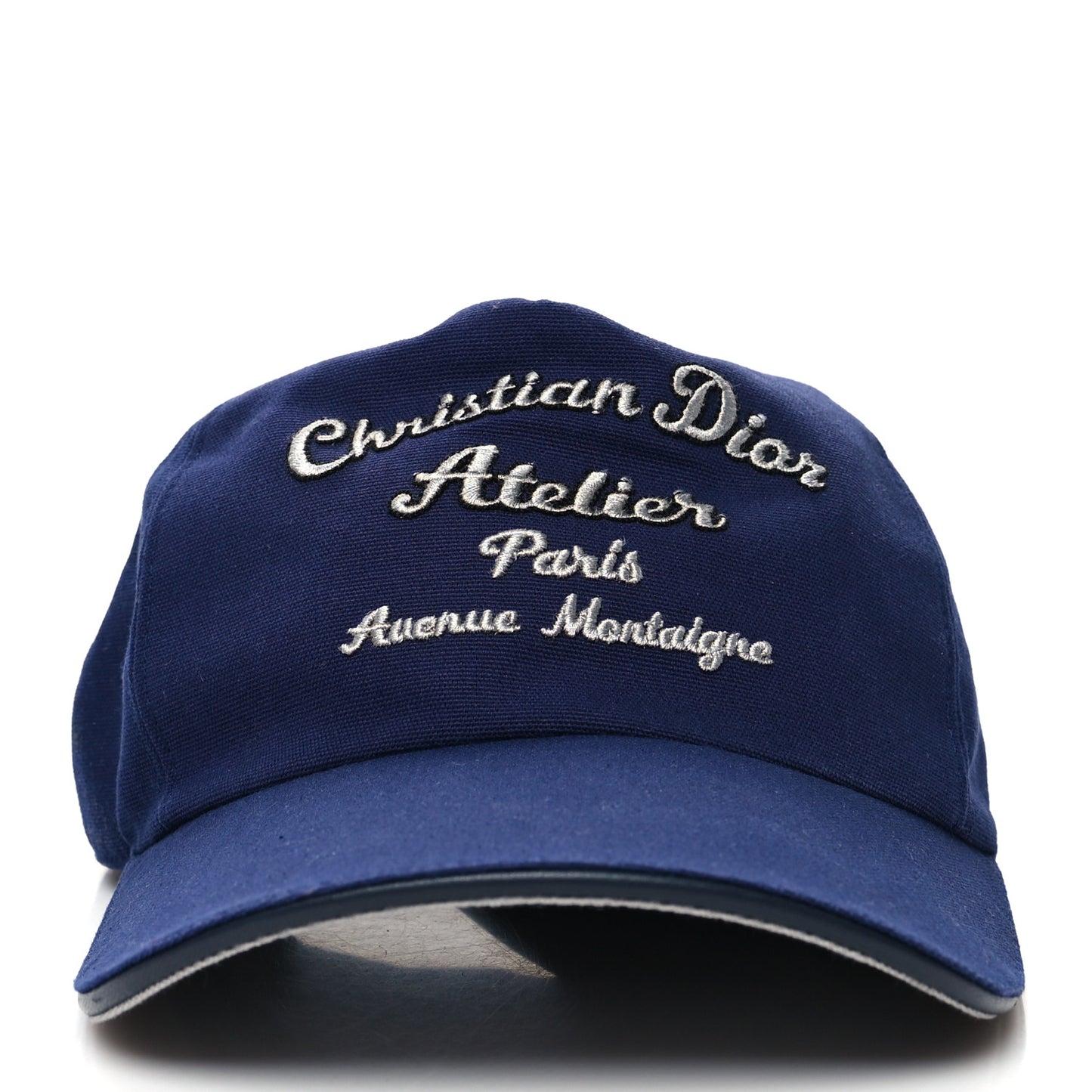 Cotton Embroided Baseball Cap M Blue