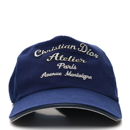 Christian Dior Cotton Embroided Baseball Cap M Blue 2 of 7
