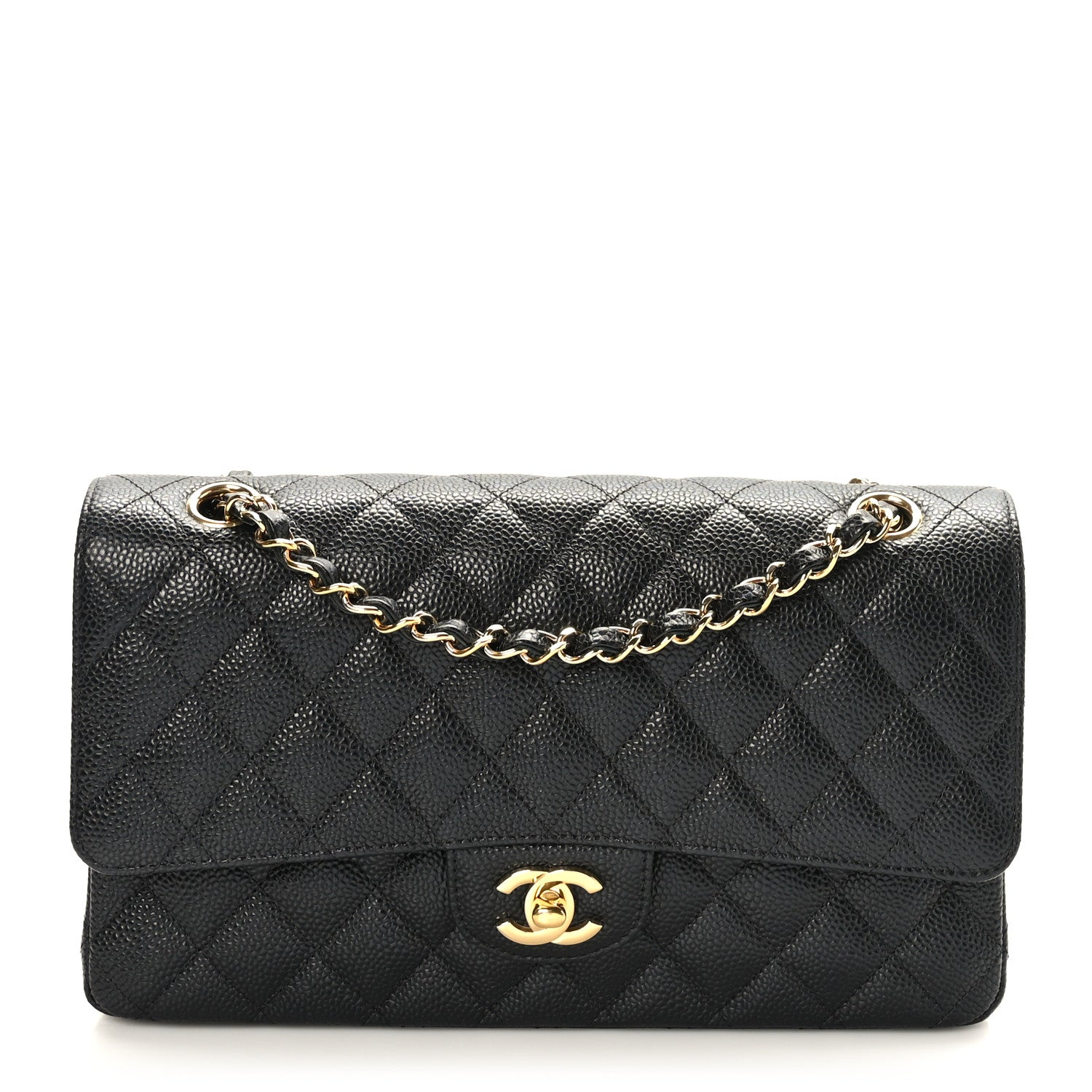 Chanel Caviar Quilted Medium Double Flap Black 1 of 10