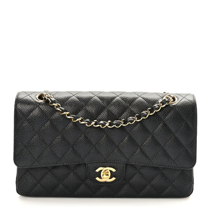 Chanel Caviar Quilted Medium Double Flap Black 1 of 10
