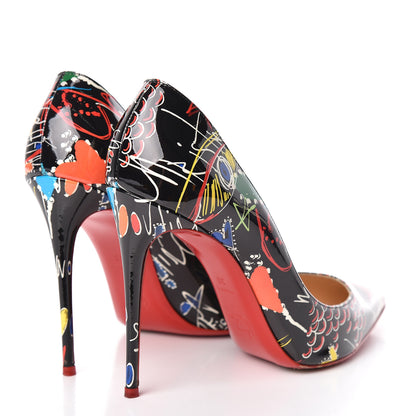 Christian Louboutin Patent Loubitag Pigalle Follies 100 Pumps 38 Black 4 of 16