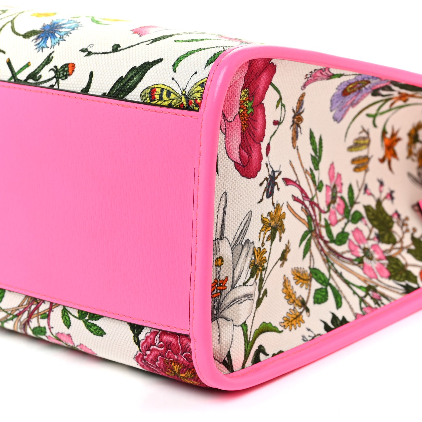 Canvas Large Flora Tote Pink Multicolor Fuchsia