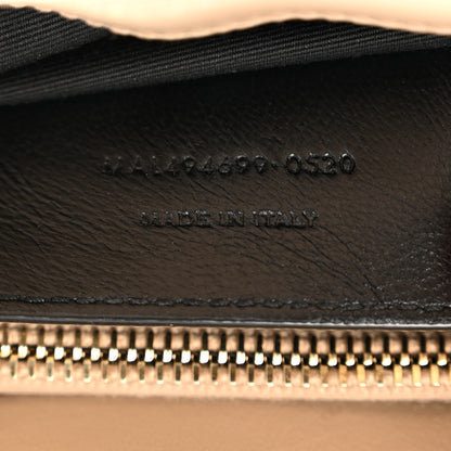 Saint Laurent Calfskin Y Quilted Monogram Small Loulou Chain Satchel Dark Beige 6 of 11