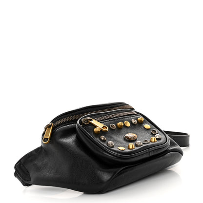 Gucci Calfskin Ophidia Studs Belt Bag Black 4 of 8