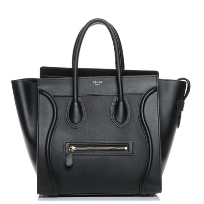 Celine Smooth Calfskin Mini Luggage Black 1 of 8