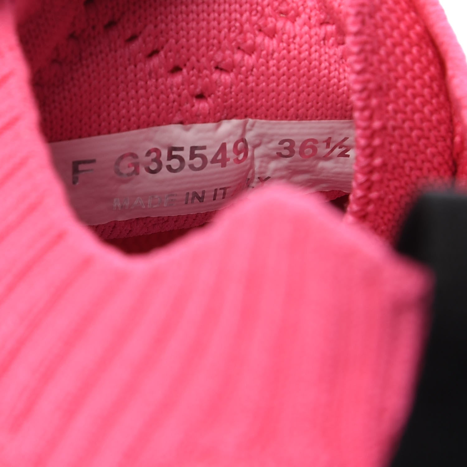 Chanel Mixed Fabrics Knit Sneakers 36.5 Pink 8 of 8