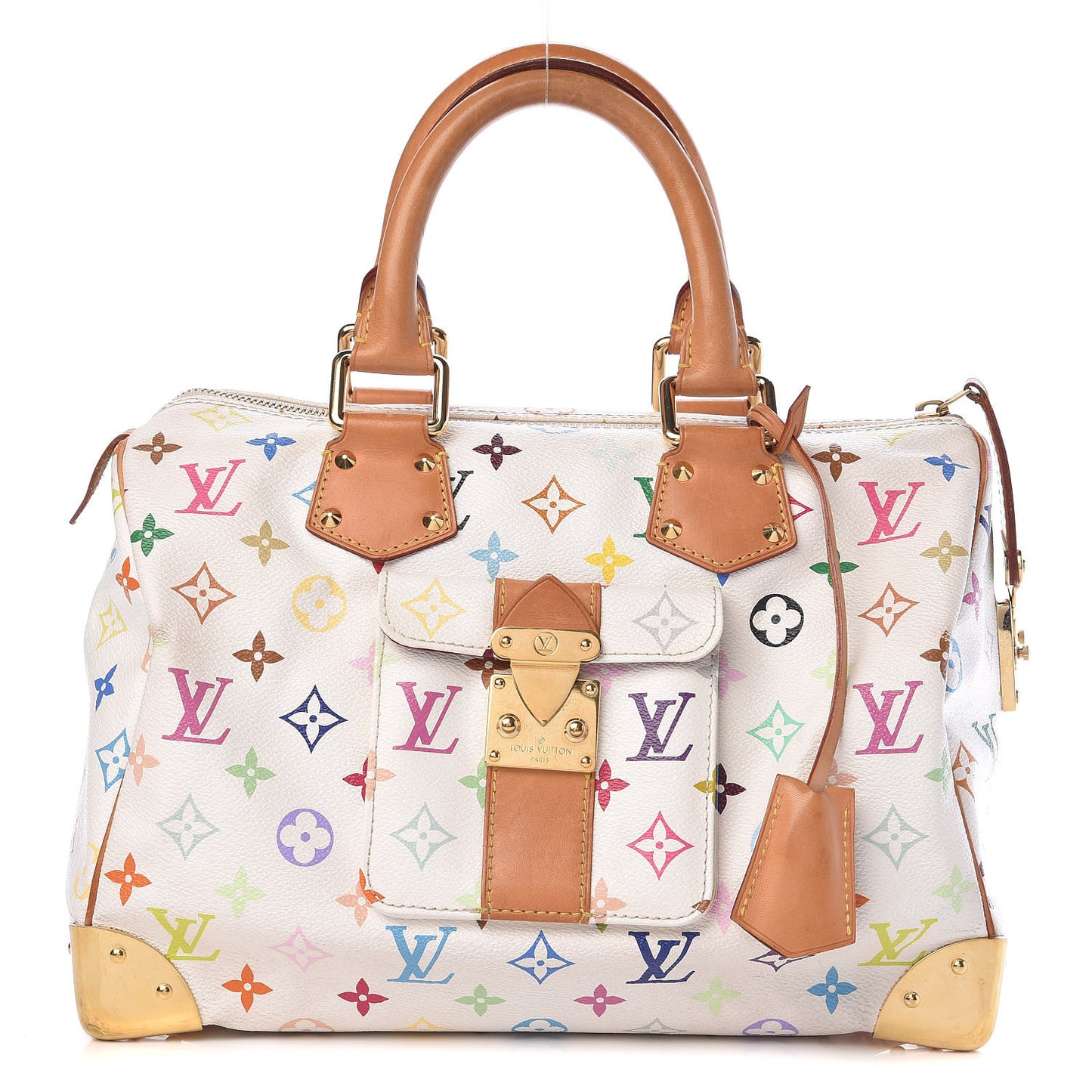 Monogram Multicolor Speedy 30 White