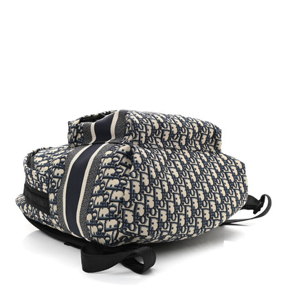 Christian Dior Oblique Diortravel Backpack Blue 4 of 9