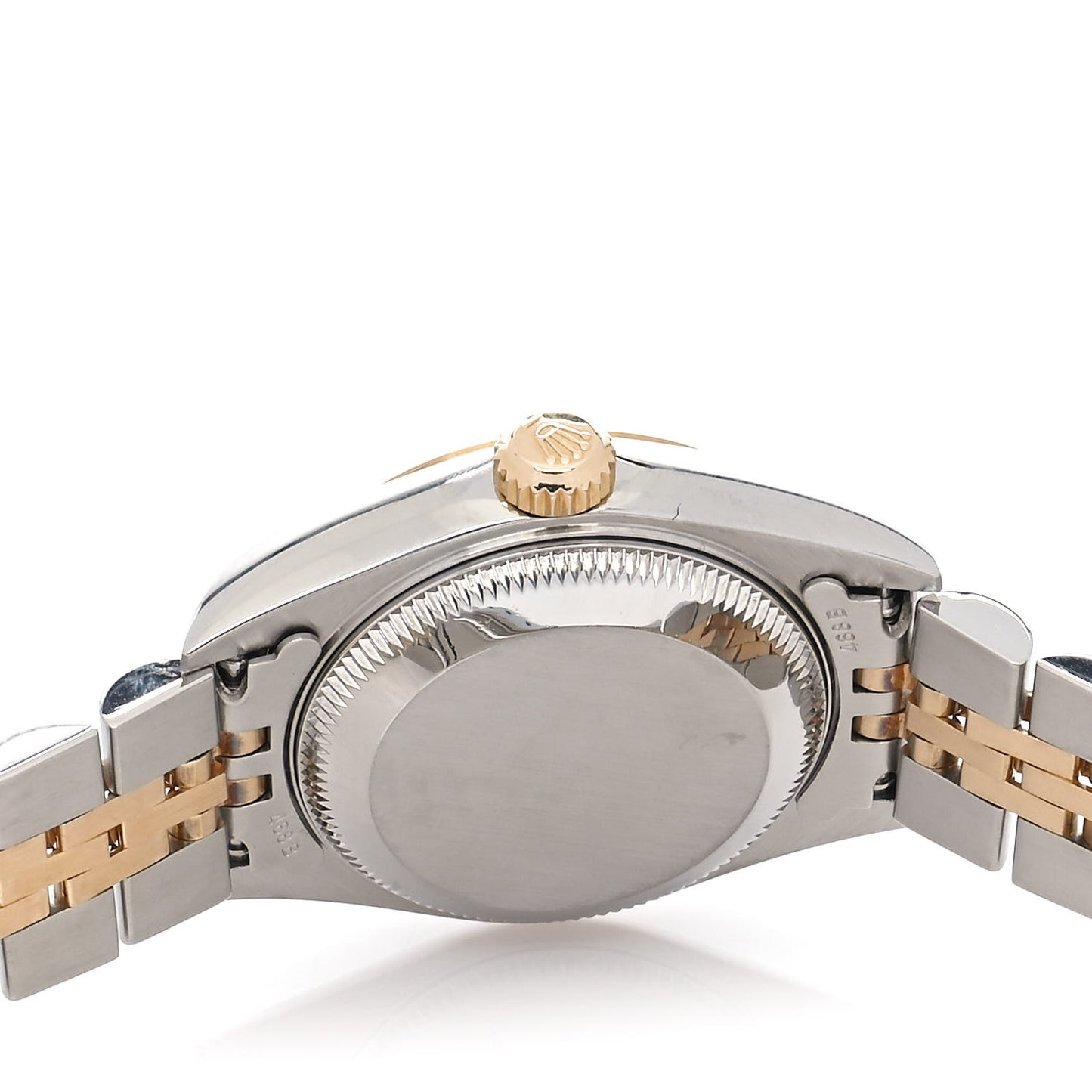 Stainless Steel 18K Yellow Gold 26mm Oyster Perpetual Datejust Watch White Roman 79173
