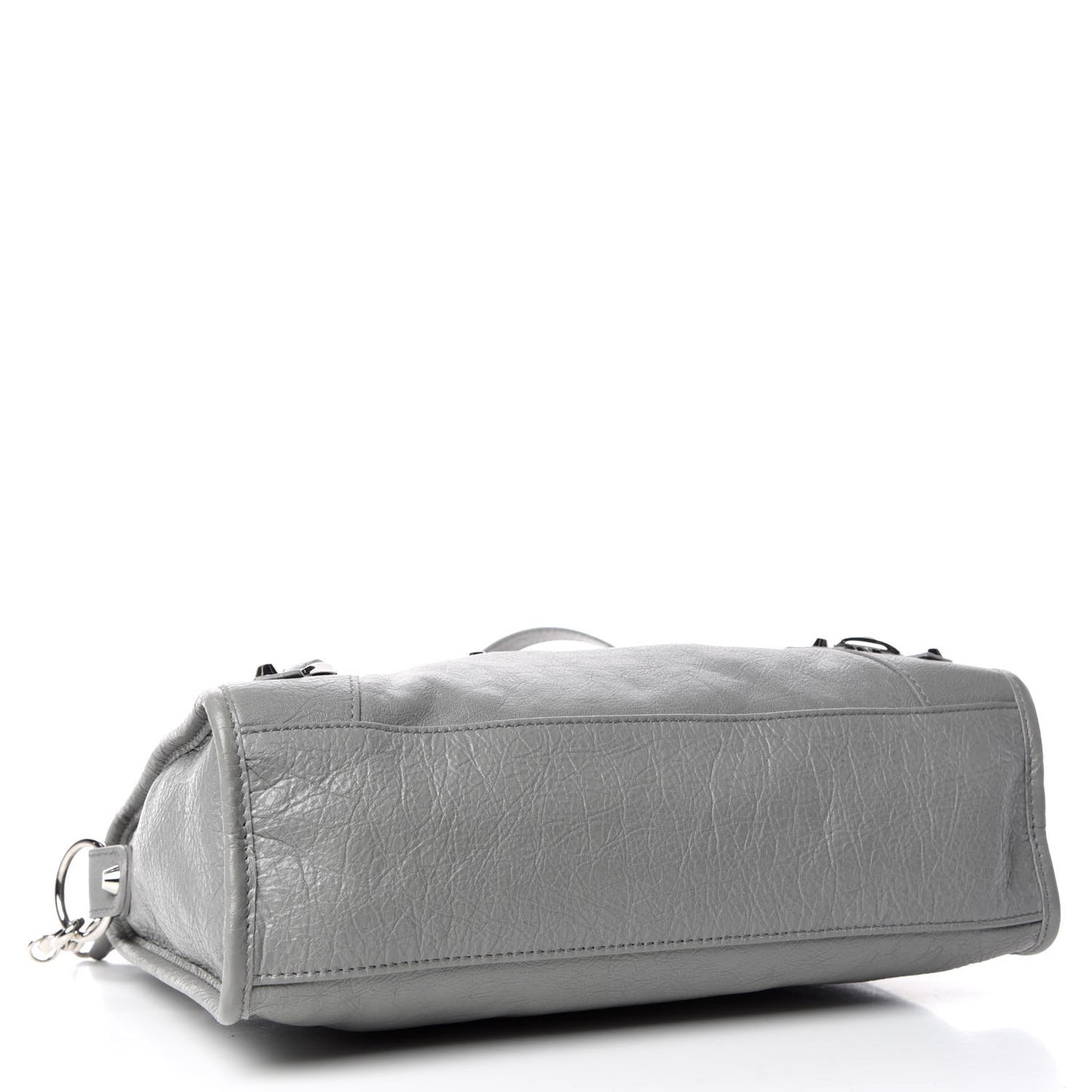 Agneau Classic Silver Hardware S City Gris Haussmannien