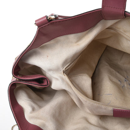 Gucci Monogram Large Sukey Tote Beige Peonia Flower 9 of 12