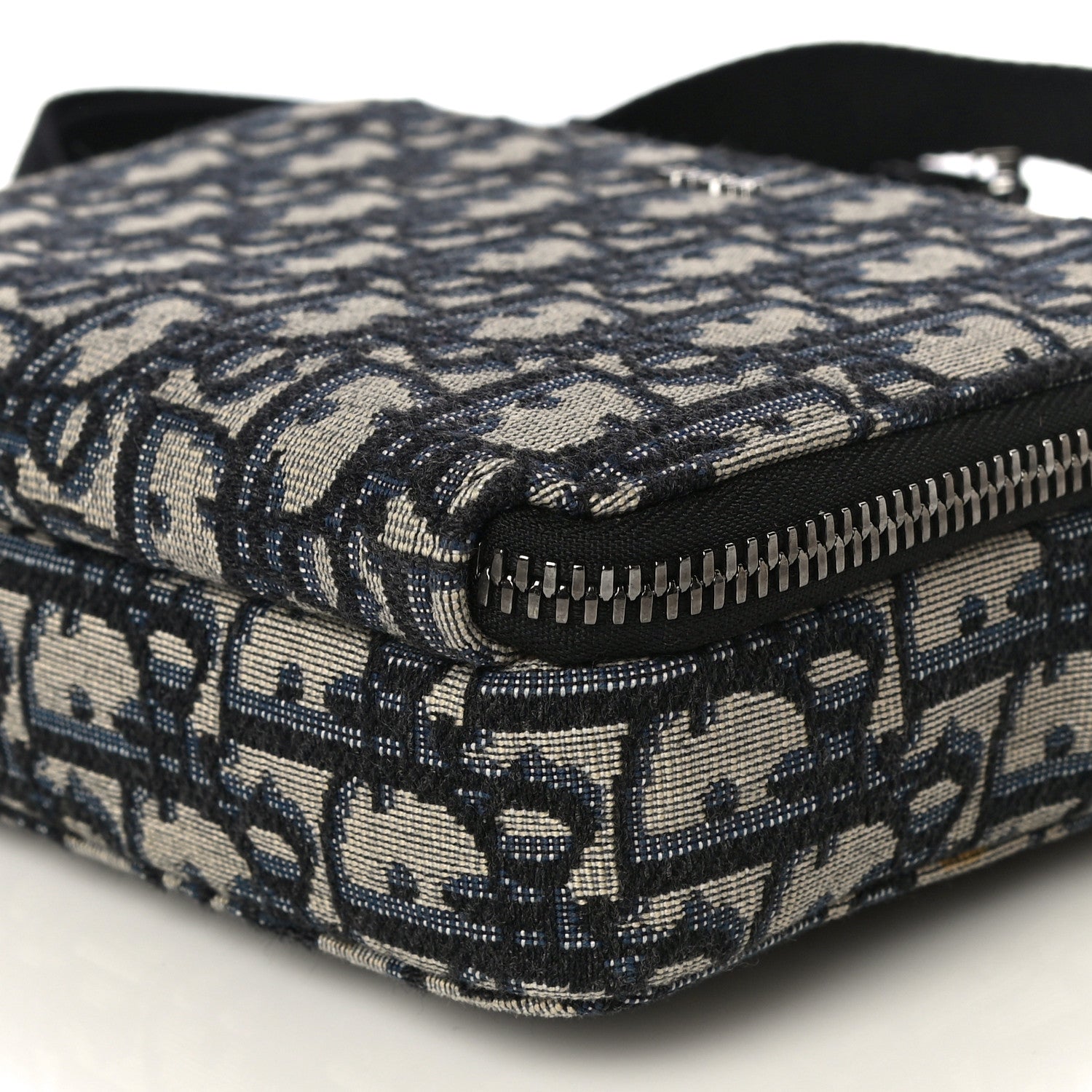 Christian Dior Oblique Pouch Navy Blue 9 of 11