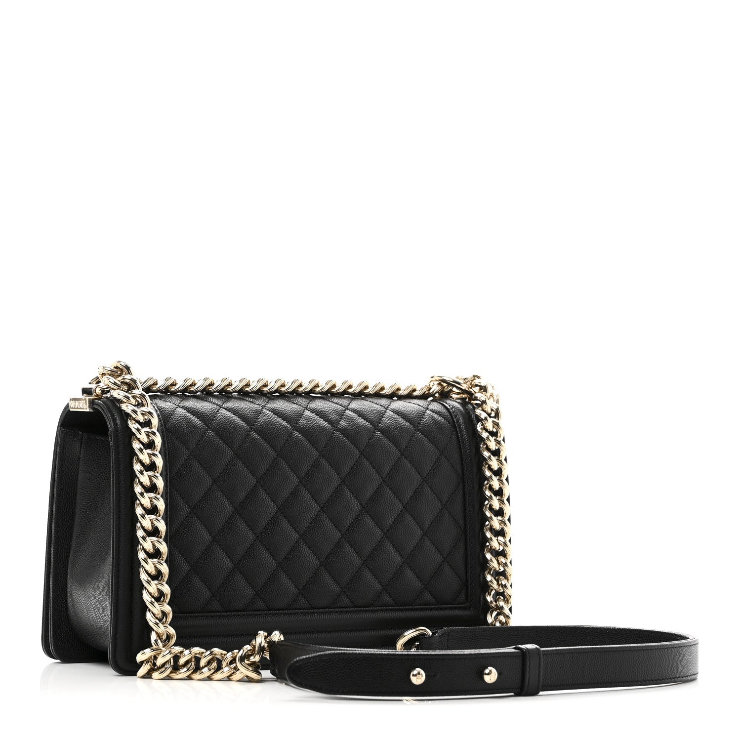 Chanel Caviar Quilted Medium Boy Flap Black 3 of 10