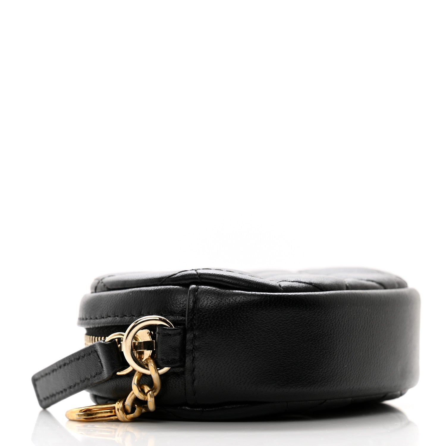 Chanel Lambskin Quilted Round Clip On Coin Purse 4 of 5