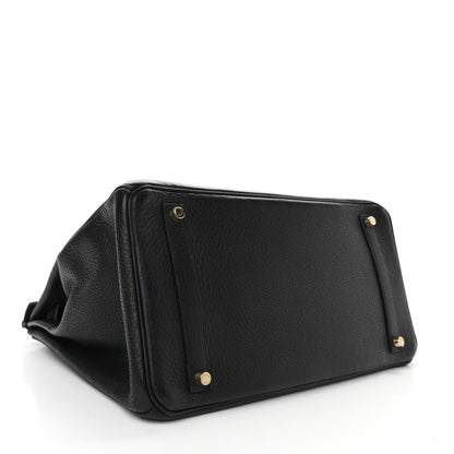 Hermes Taurillon Clemence Birkin 35 Black 4 of 10