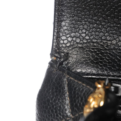 Chanel Caviar Quilted Jumbo Kelly Flap Black 8 of 12