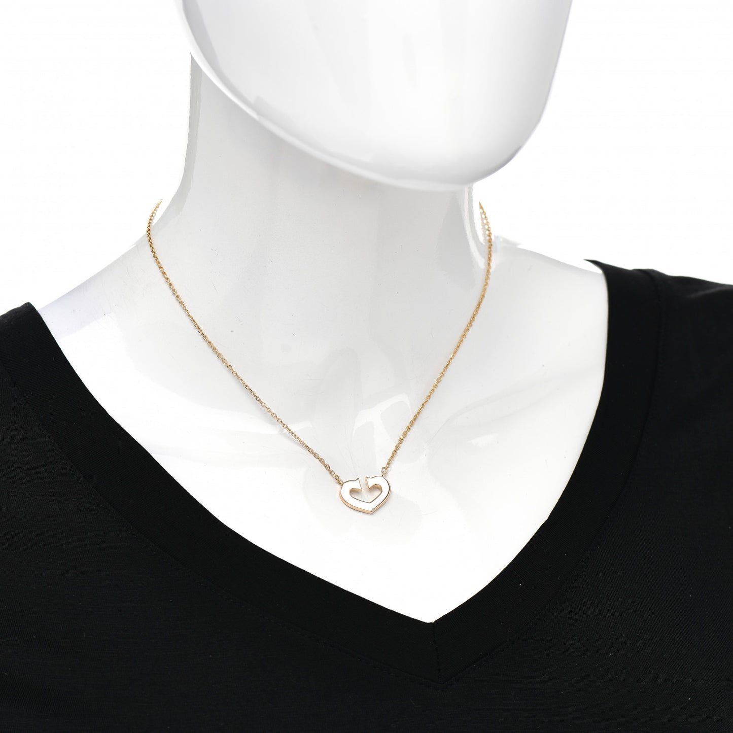 18K Yellow Gold Medium Hearts and Symbols Necklace