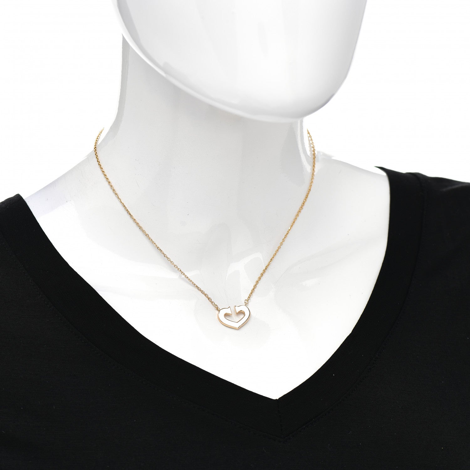 Cartier 18K Yellow Gold Medium Hearts and Symbols Necklace 2 of 4