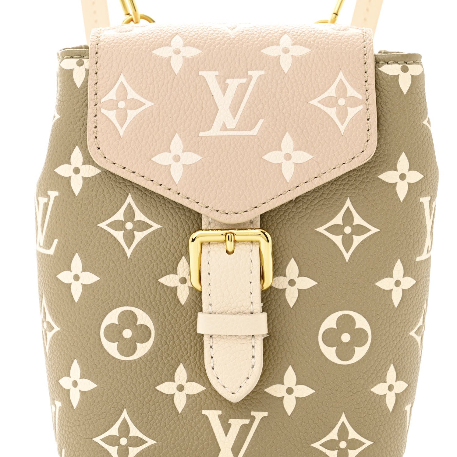 Louis Vuitton Empreinte Monogram Spring in the City Tiny Backpack Kaki Beige Cream 7 of 9