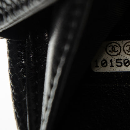 Chanel Caviar Timeless CC Compact French Wallet Black 8 of 8