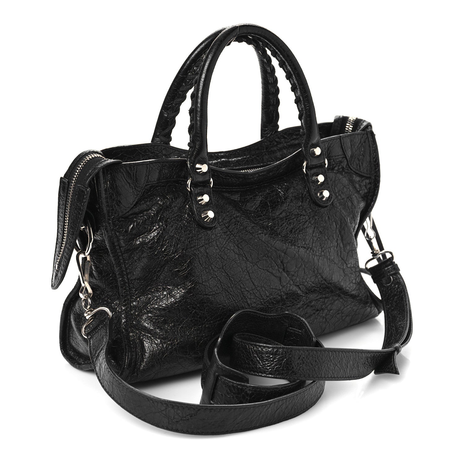 Balenciaga Agneau Classic Silver Hardware S City Black 3 of 14