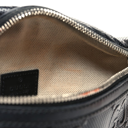 Gucci Calfskin GG Tennis Embossed Belt Bag Black 12 of 12