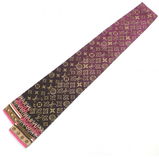 Louis Vuitton Silk Monogram Map Bandeau 1 of 6