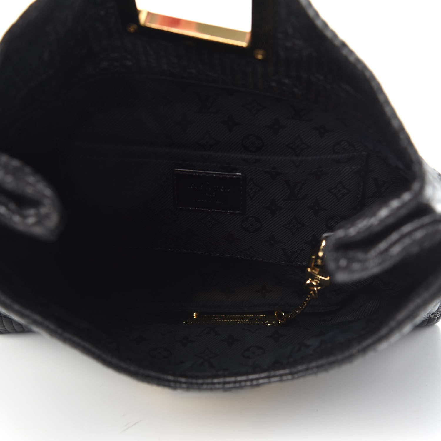 Louis Vuitton Calfskin Quilted Monogram Altair Clutch Black 5 of 8