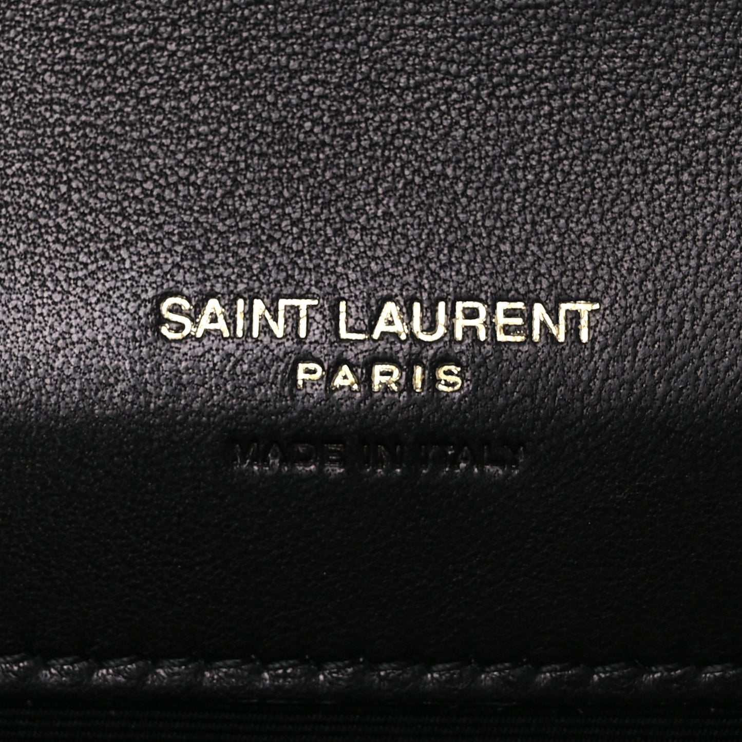 Lambskin Cassandre Matelasse Carre Flap Pouch Clutch Black