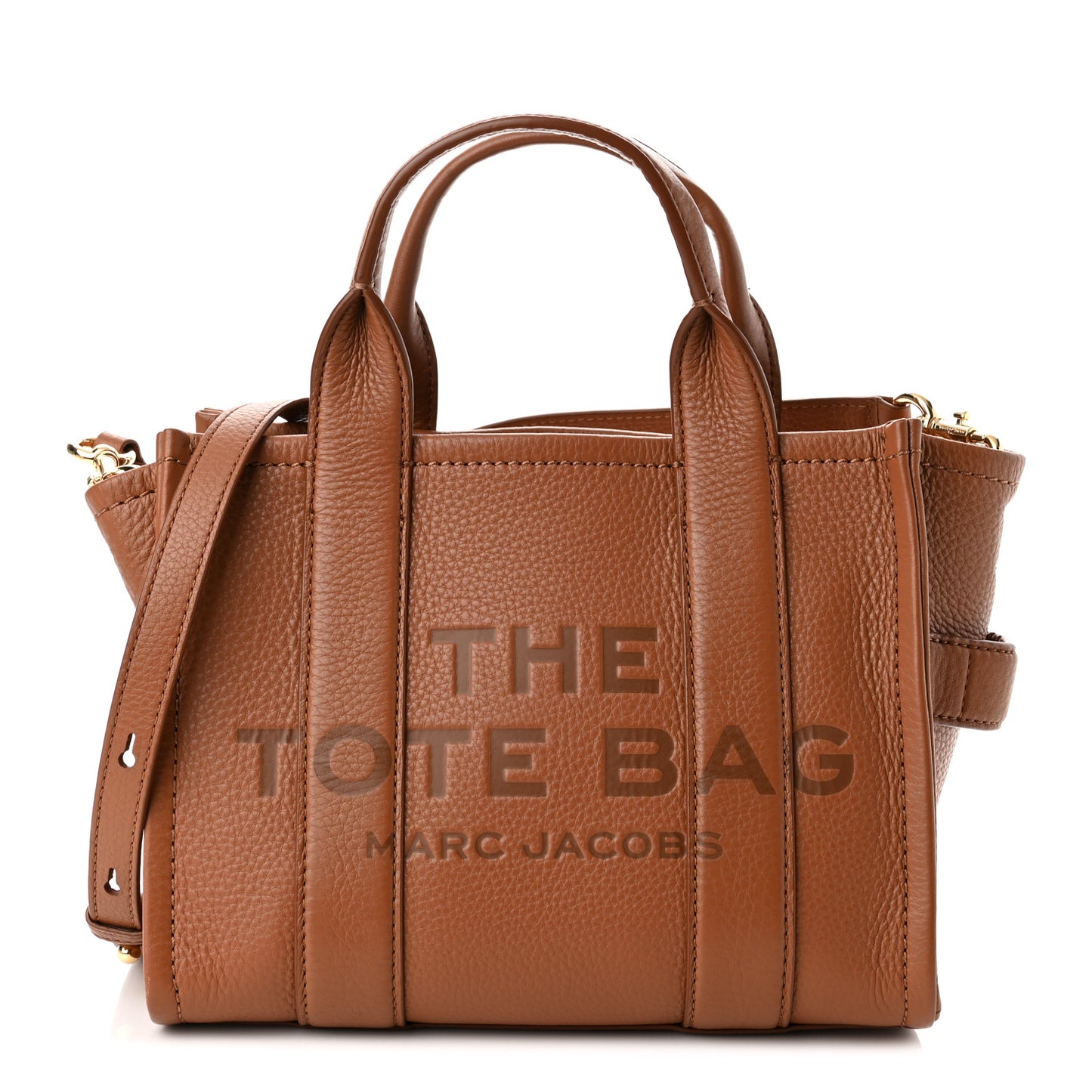 Grained Calfskin Small The Tote Bag Argan Oil