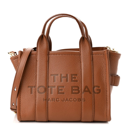 Marc Jacobs Grained Calfskin Small The Tote Bag Argan Oil 1 of 10