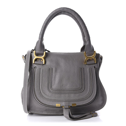Chloe Calfskin Small Marcie Satchel Cashmere Grey 1 of 10
