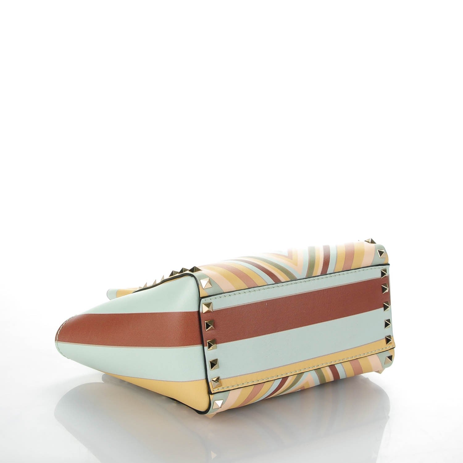 Valentino Garavani Vitello Native Couture 1975 Mini Rockstud Double Handle Tote Multicolor 4 of 7