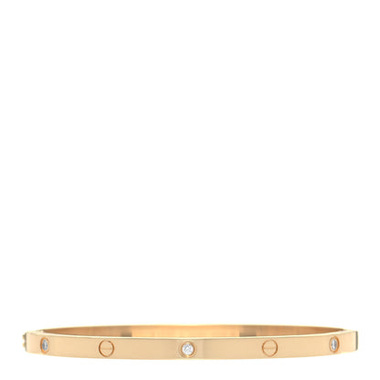 Cartier 18K Yellow Gold 6 Diamond Small LOVE Bracelet 16 5 of 12