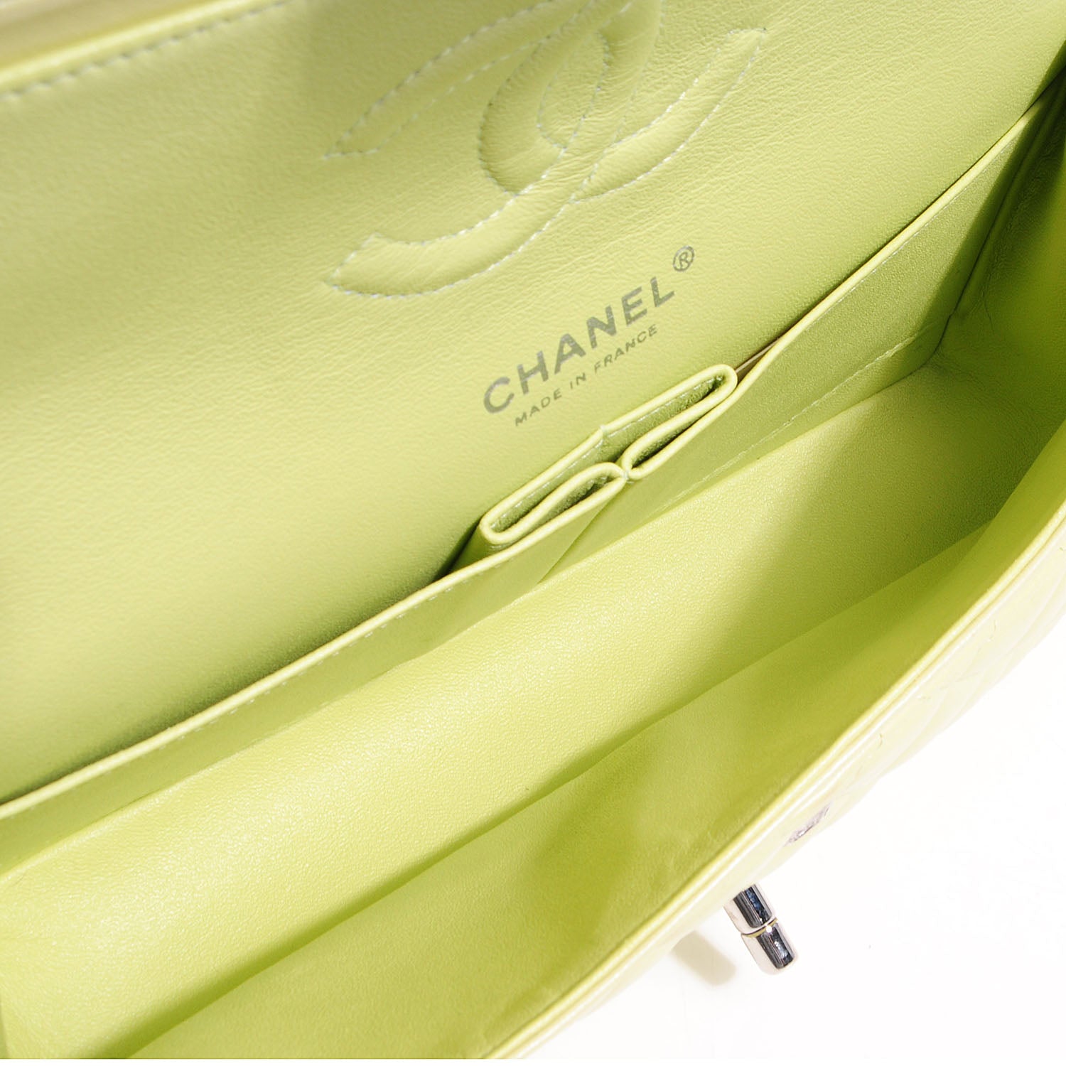Chanel Lambskin Quilted Medium Double Flap Yellow 5 of 10