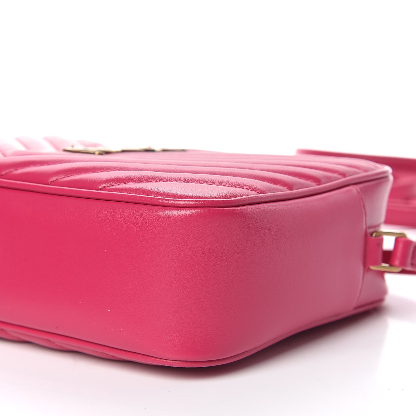 Calfskin Matelasse Monogram Lou Camera Bag Bright Pink