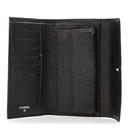 Chanel Calfskin CC Flap Wallet Gris Fonce 5 of 10