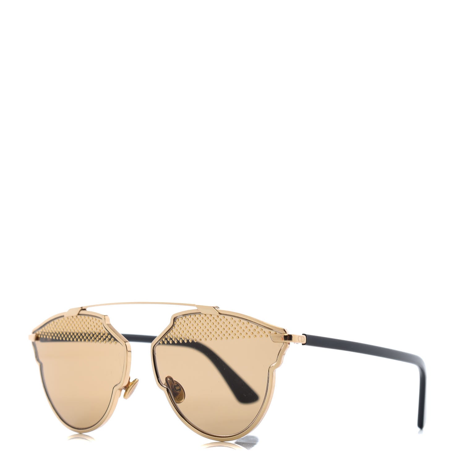 Christian Dior Studded So Real Sunglasses Gold 1 of 6