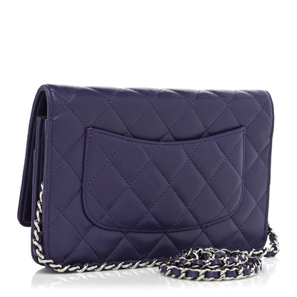 Chanel Lambskin Quilted Reissue Wallet On Chain WOC Purple 3 of 16