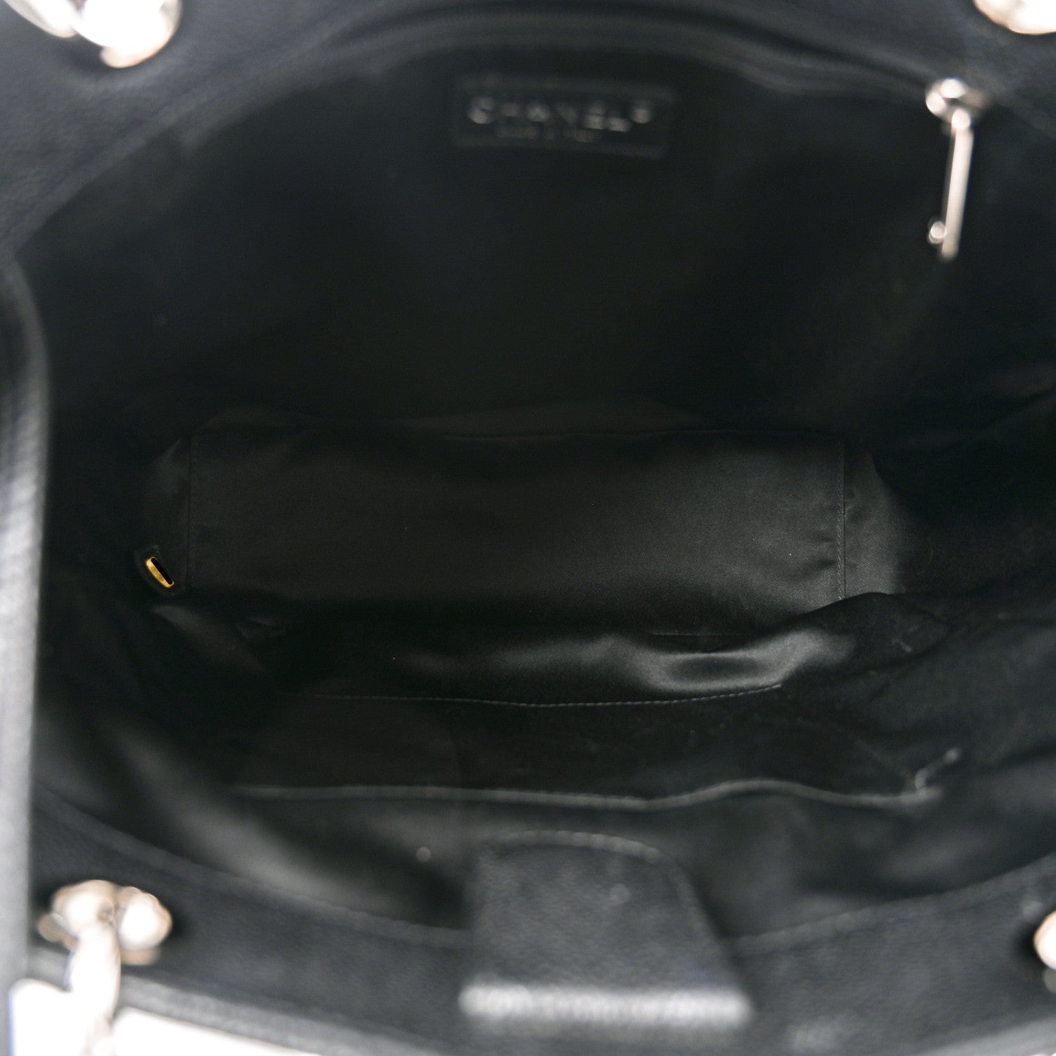 Chanel Caviar Quilted Vertical Grand Shopping Tote GST Black 5 of 12