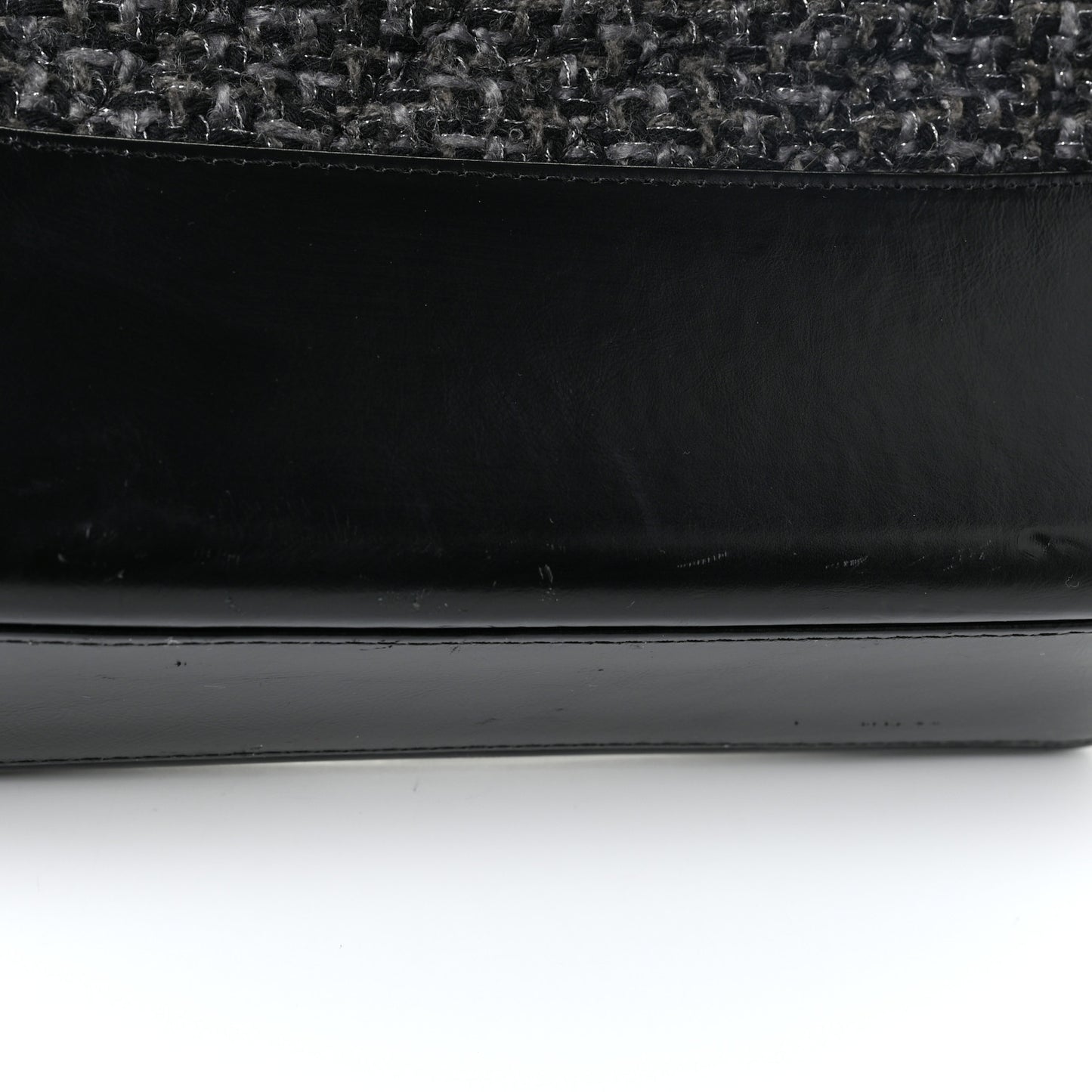 Tweed Calfskin Quilted Medium Gabrielle Hobo Black