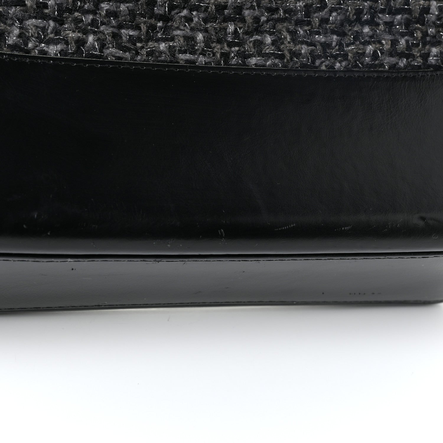 Chanel Tweed Calfskin Quilted Medium Gabrielle Hobo Black 15 of 17