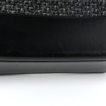 Chanel Tweed Calfskin Quilted Medium Gabrielle Hobo Black 15 of 17