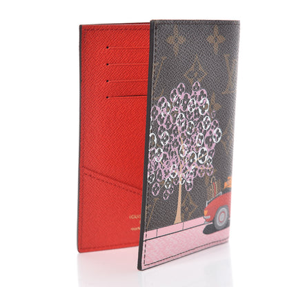Louis Vuitton Monogram 2019 Christmas Animation Passport Cover Rouge 3 of 7