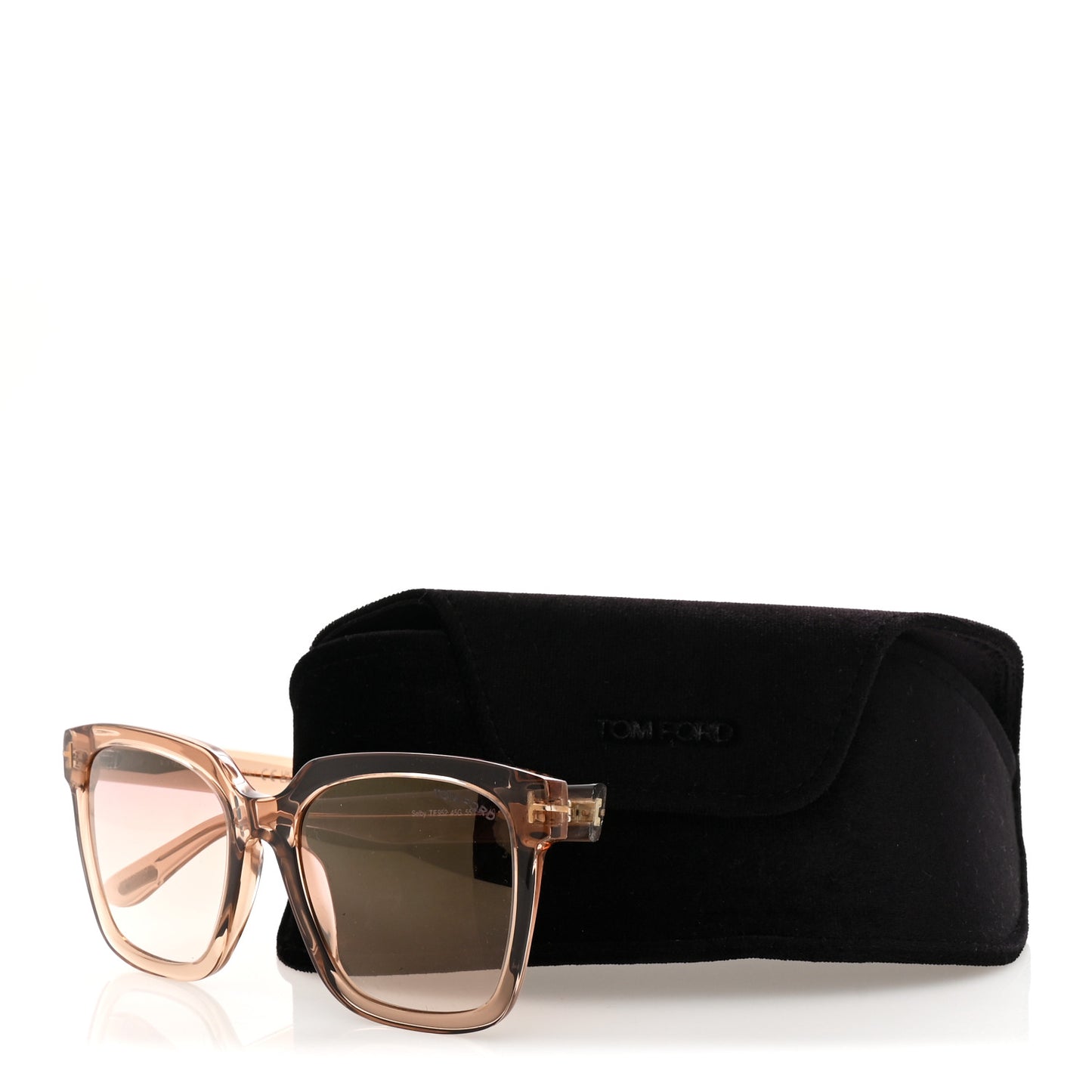 Acetate Selby Square Sunglasses TF952 Champagne