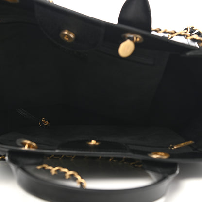 Chanel Caviar Small Studded Deauville Tote Black 5 of 10