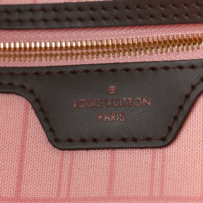 Louis Vuitton Damier Ebene Neo Neverfull MM Rose Ballerine 7 of 10