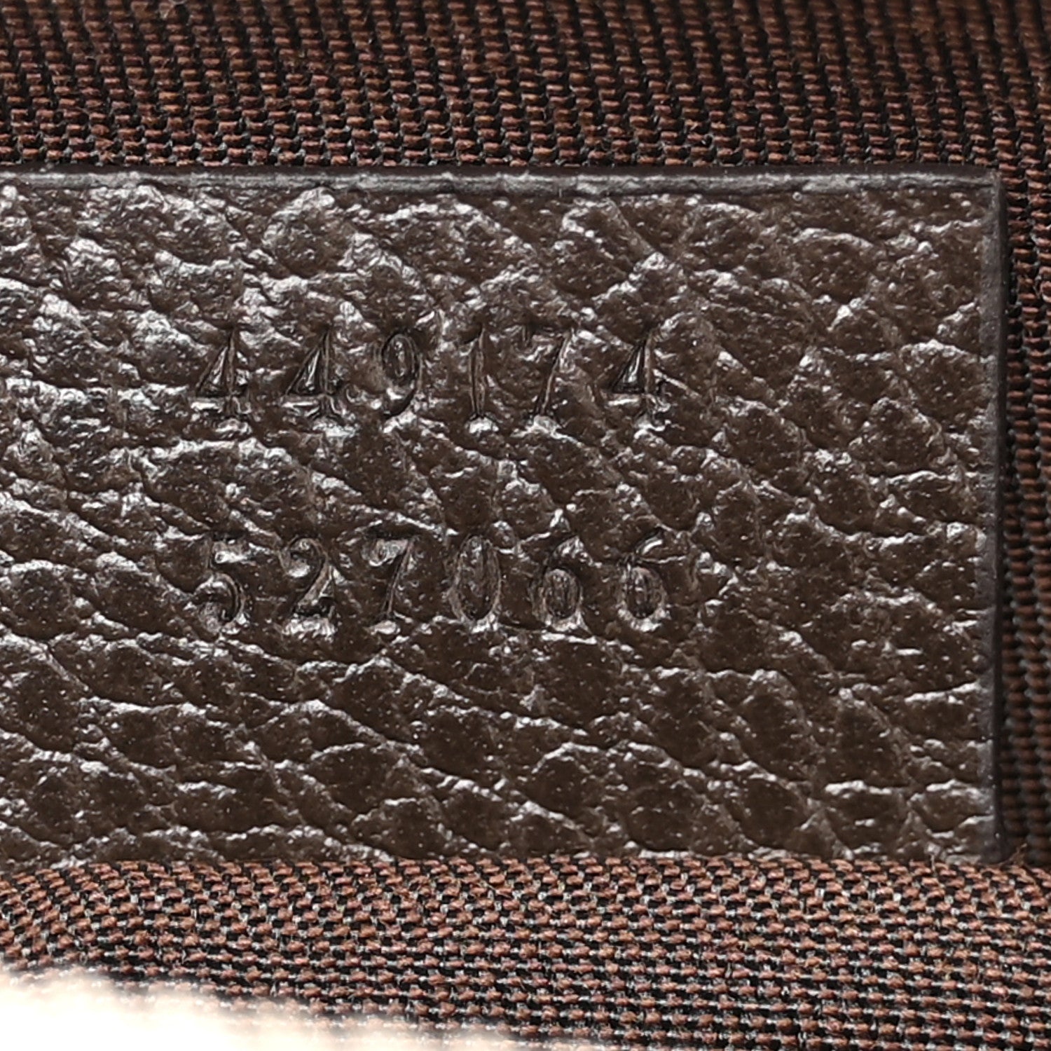 Gucci Monogram Dollar Calfskin Belt Bag Beige Ebony Testa di Moro Marrone Scuro 7 of 11