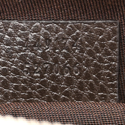 Gucci Monogram Dollar Calfskin Belt Bag Beige Ebony Testa di Moro Marrone Scuro 7 of 11